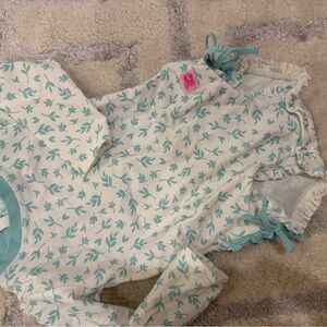 Ruffle Butts Floral Print Bathing suit